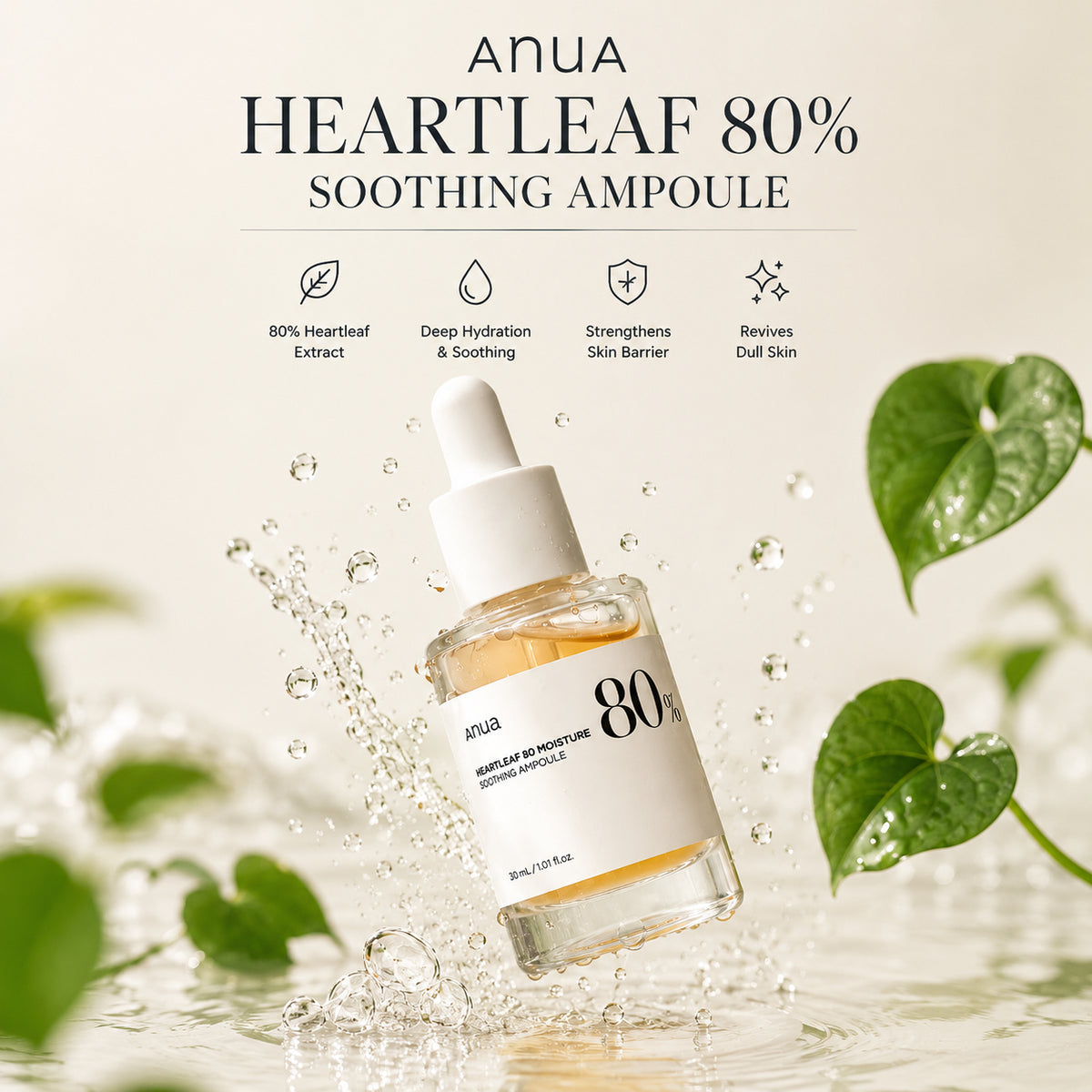 ANUA Heartleaf Soothing Serum 80%