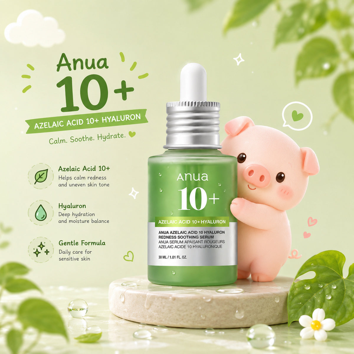 ANUA Azelaic Acid 10+ Soothing Serum