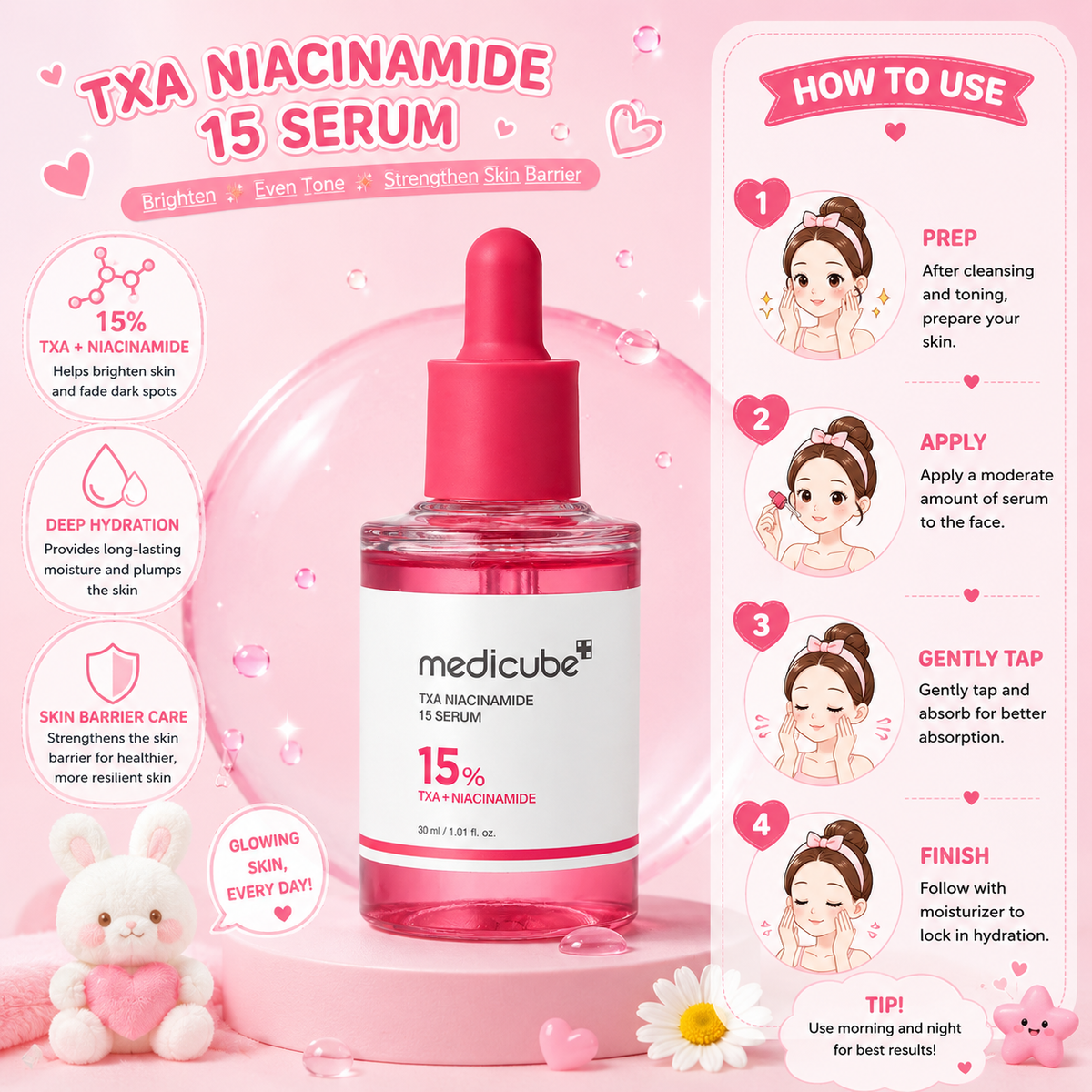 MEDICUBE TXA Niacinamide 15 Serum