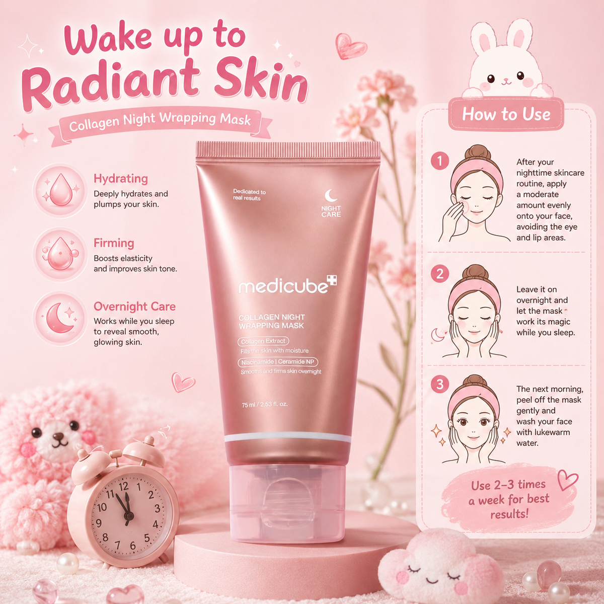 MEDICUBE Collagen Night Wrapping Mask