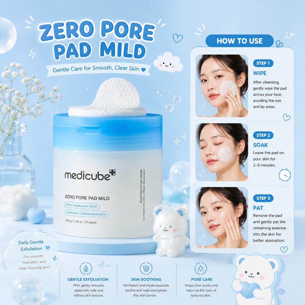 MEDICUBE Zero Pore Pad Mild