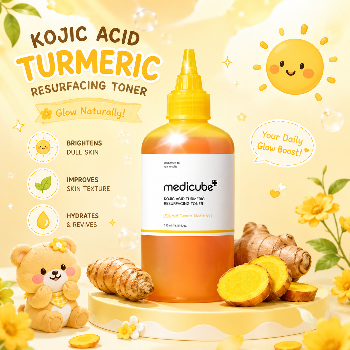 MEDICUBE Kojic Acid Turmeric Resurfacing Toner