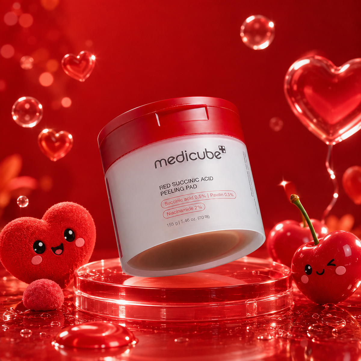 MEDICUBE Red Succinic Acid Peeling Pad