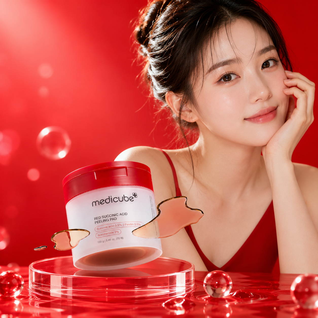 MEDICUBE Red Succinic Acid Peeling Pad