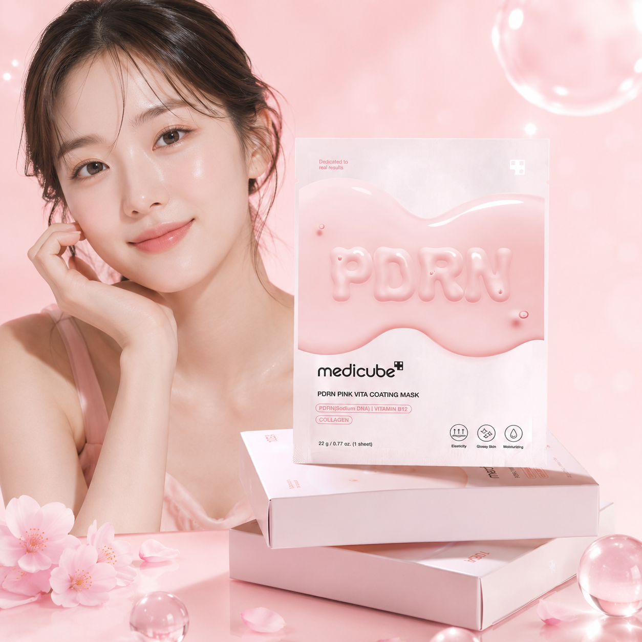 MEDICUBE PDRN Pink Vita Coating Mask