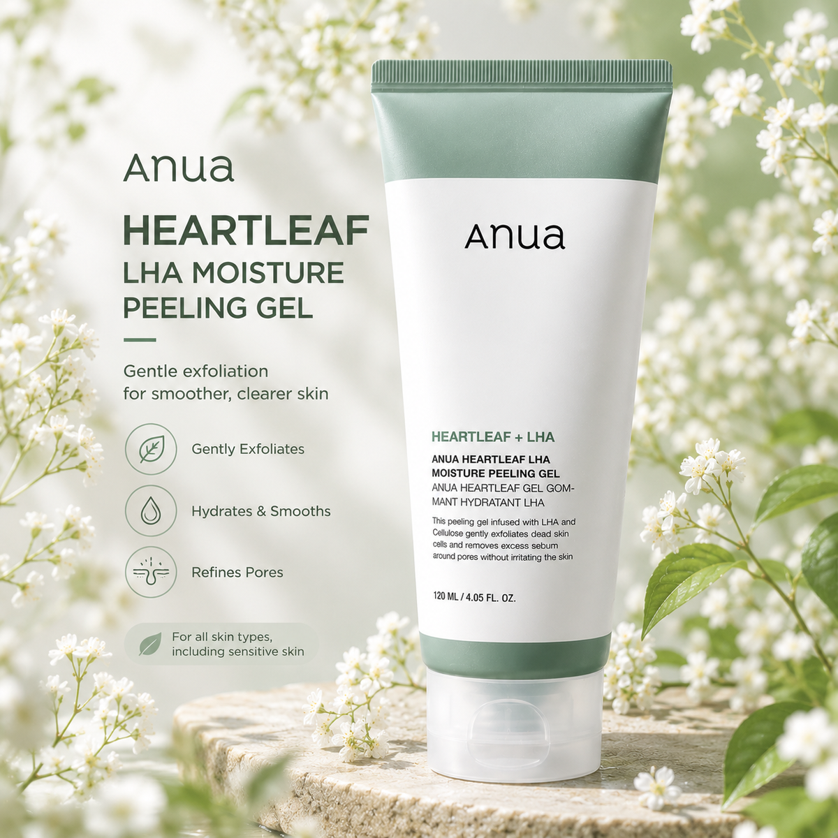 ANUA Heartleaf LHA Moisture Peeling Gel