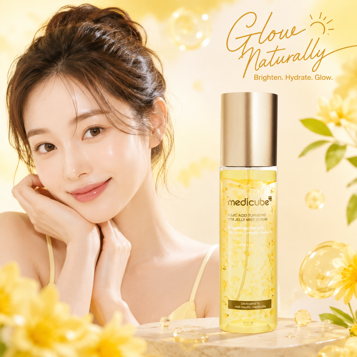 MEDICUBE Kojic Acid Turmeric Vita Jelly Mist Serum