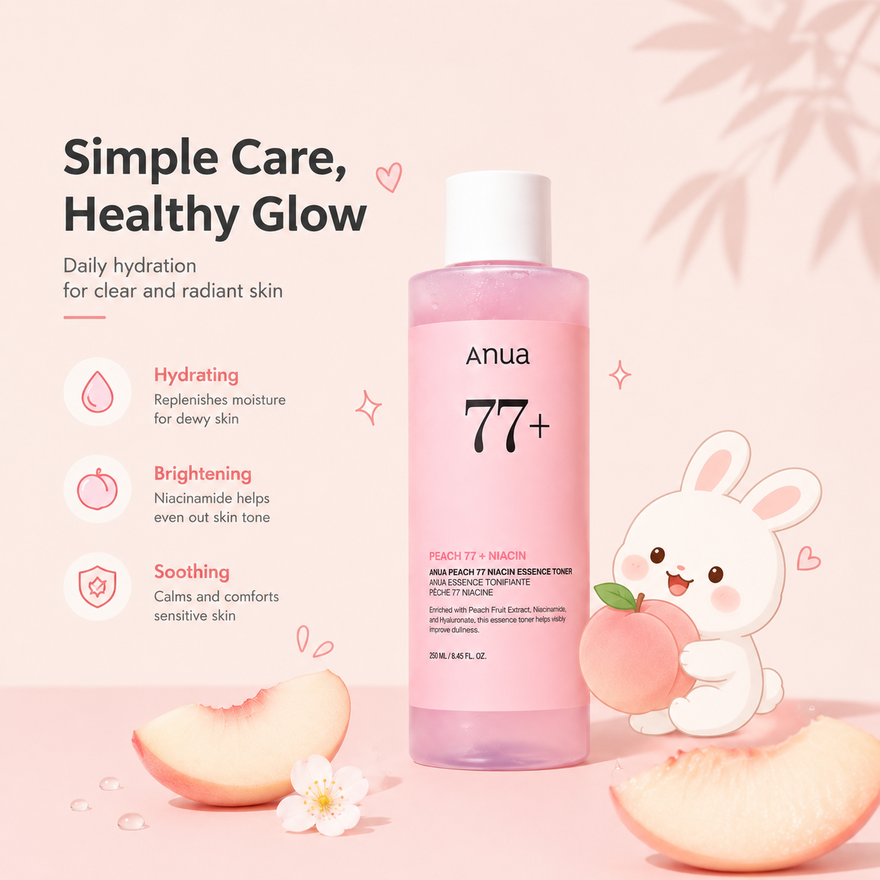 ANUA Peach 77% Niacin Essence Toner