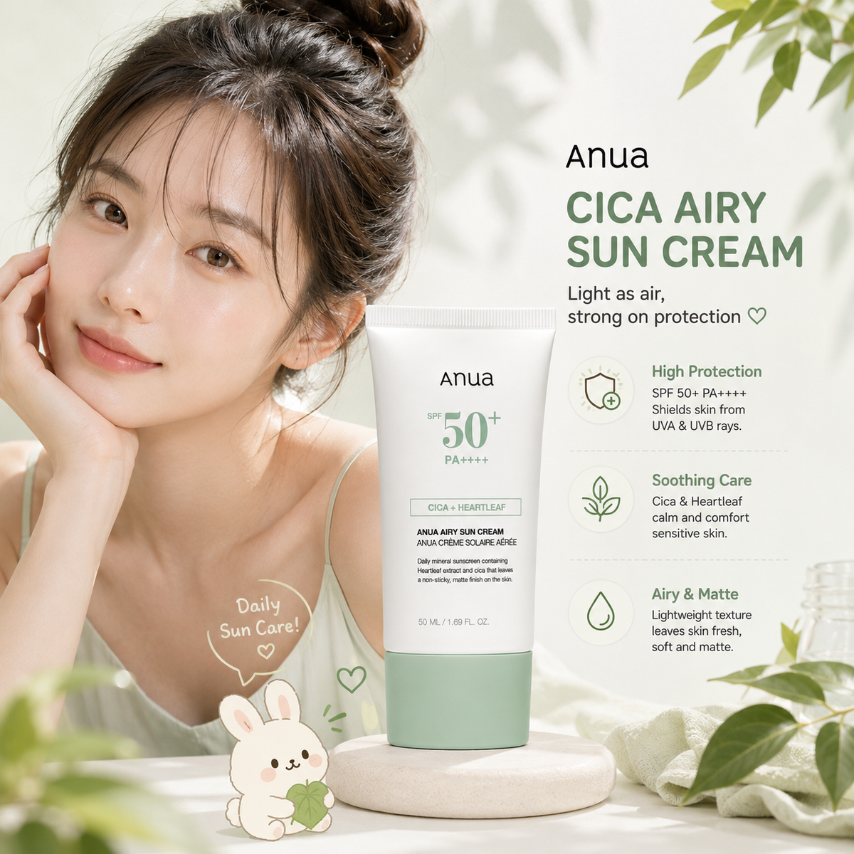 ANUA Airy Sun Cream NPN