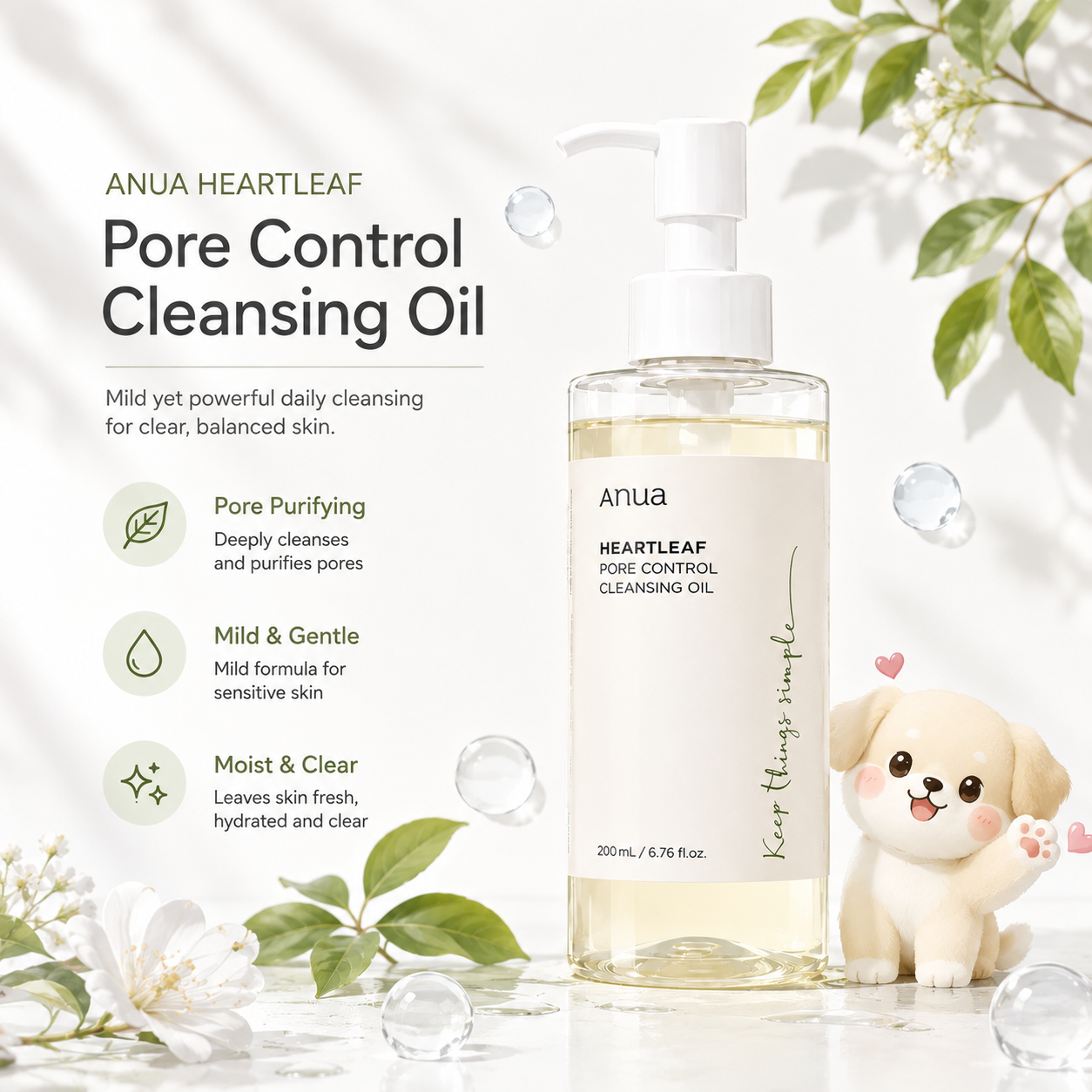 ANUA Heartleaf Pore Control Cleansing Oil