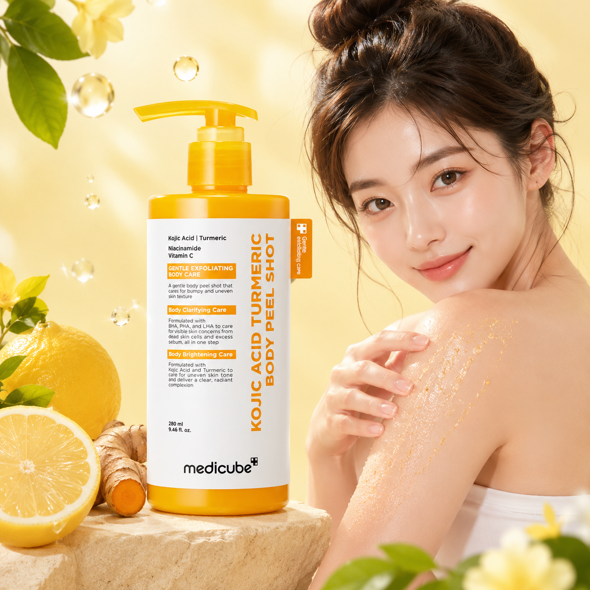 MEDICUBE Kojic Acid Turmeric Body Peel Shot