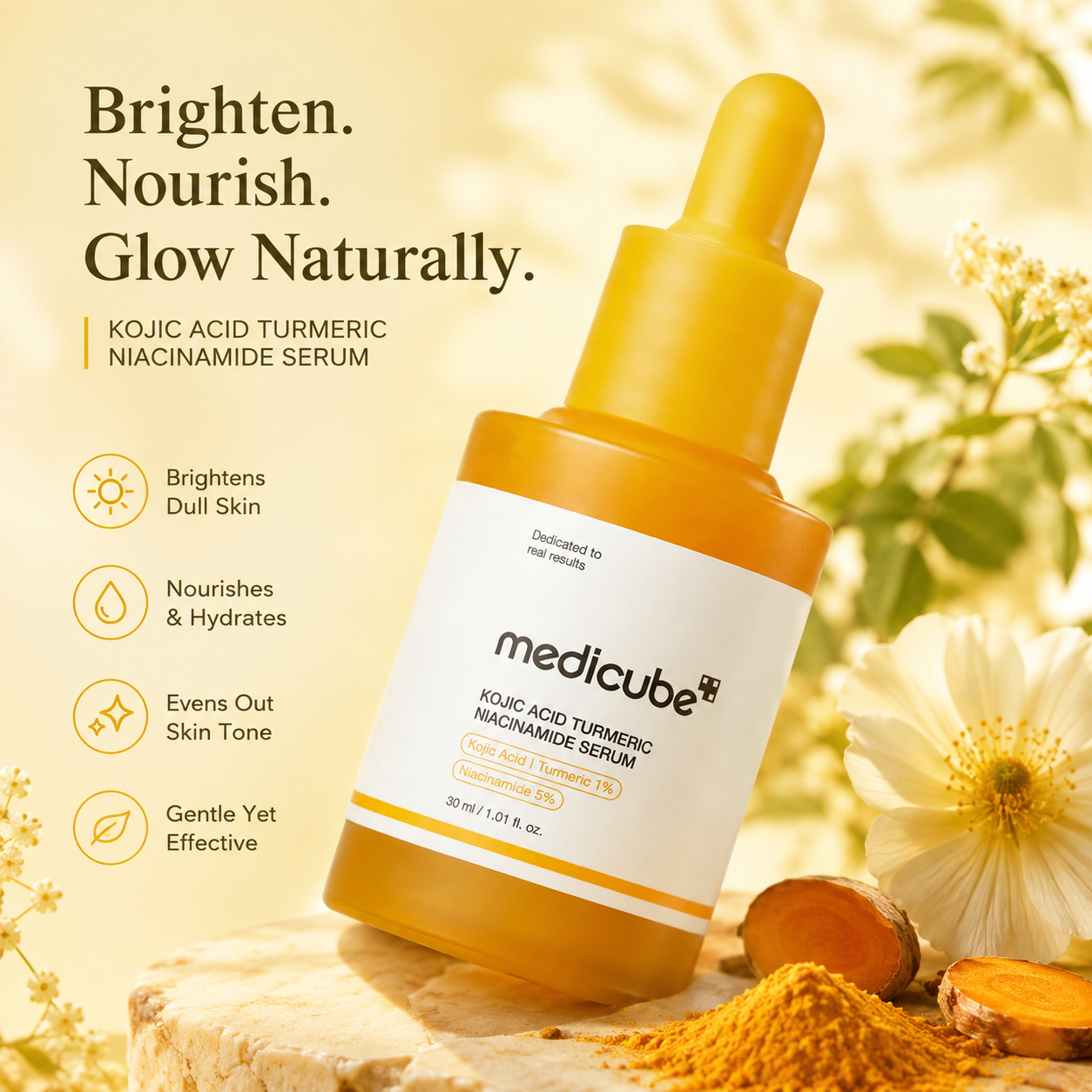MEDICUBE Kojic Acid Turmeric Niacinamide Serum