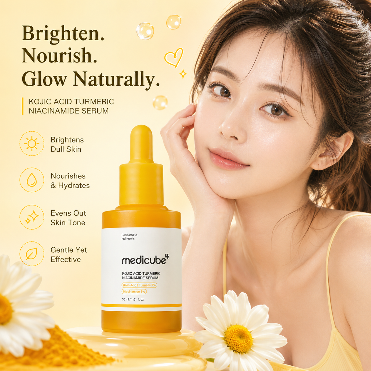 MEDICUBE Kojic Acid Turmeric Niacinamide Serum