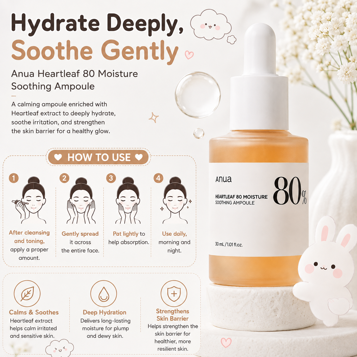 ANUA Heartleaf Soothing Serum 80%