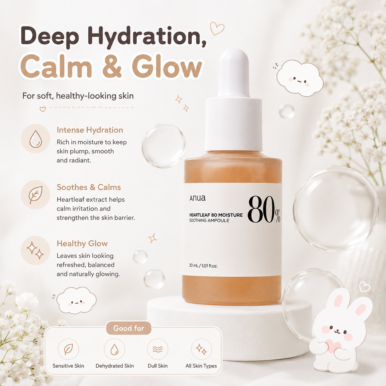 ANUA Heartleaf Soothing Serum 80%