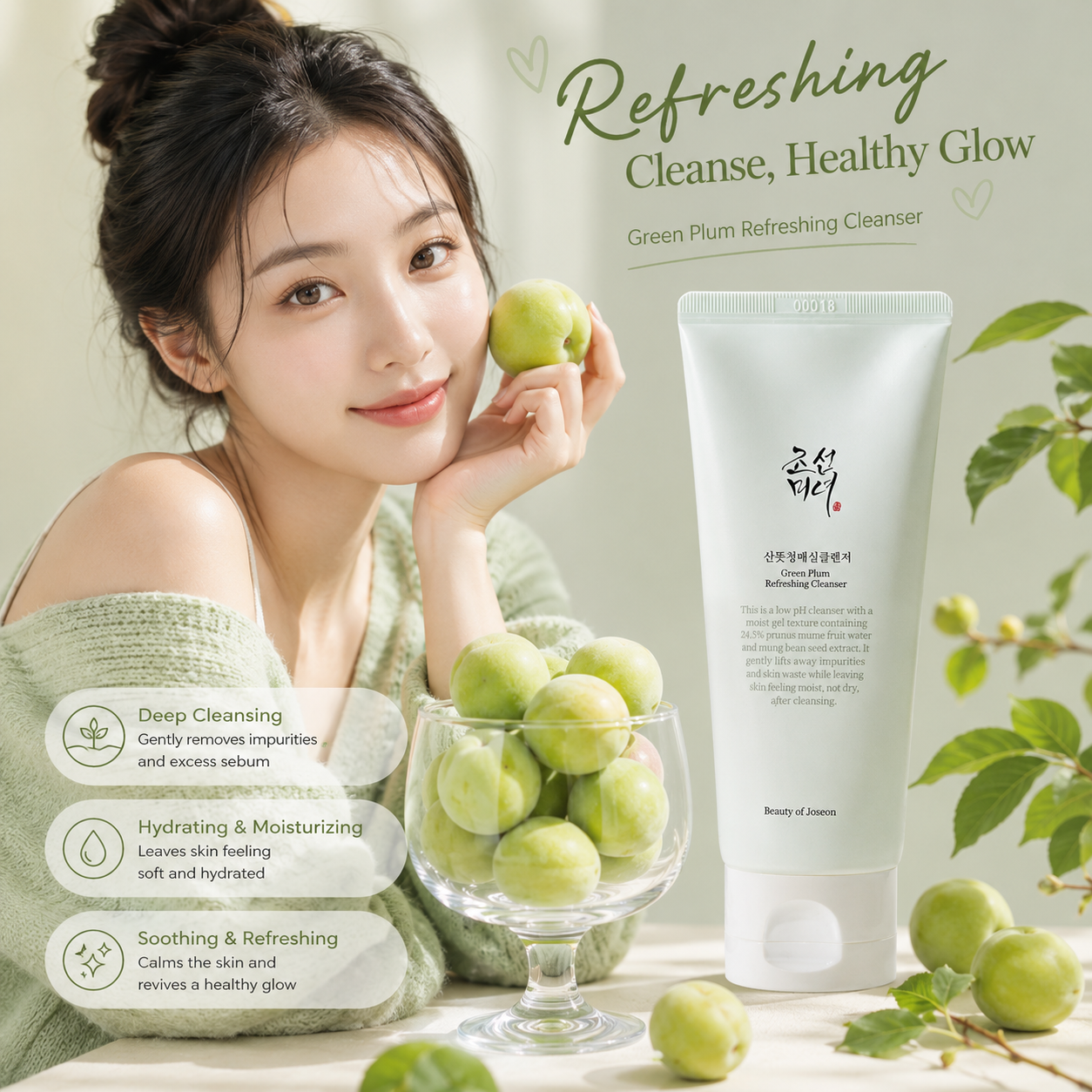 BEAUTY OF JOSEON Green Plum Gel Cleanser