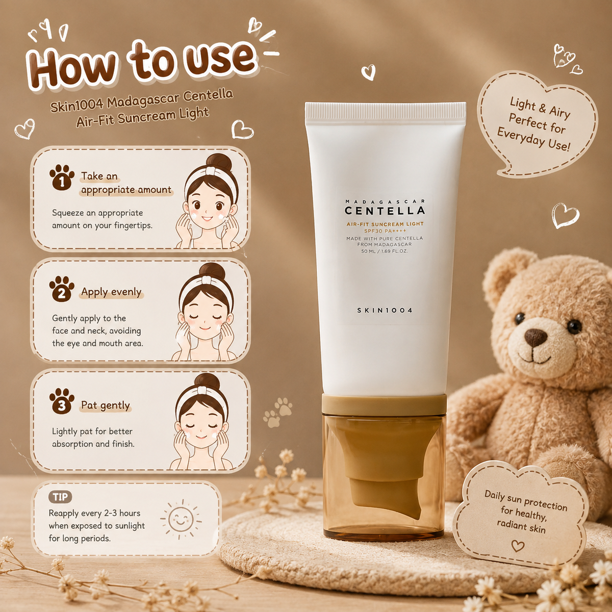 SKIN1004 Air-Fit Suncream Light