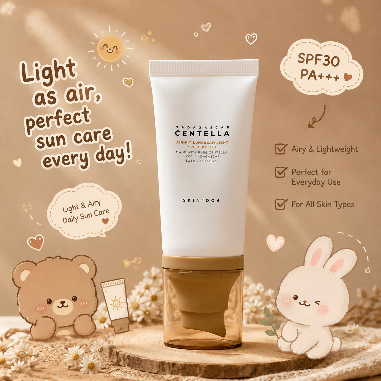 SKIN1004 Air-Fit Suncream Light