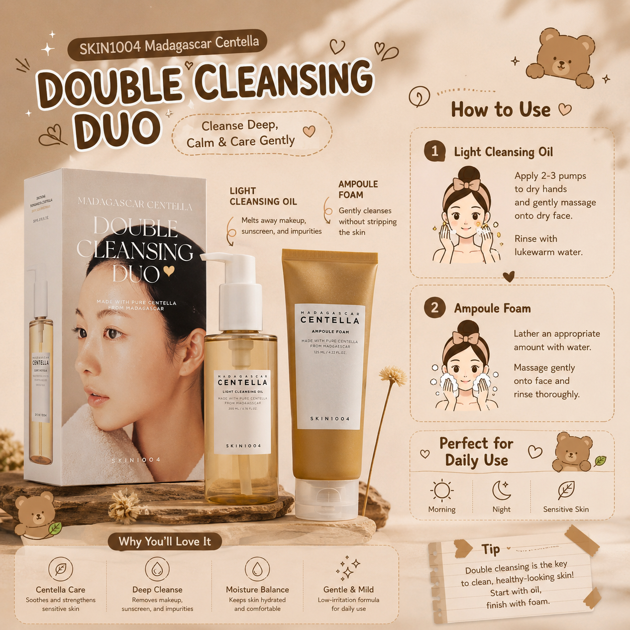 SKIN1004 Double Cleansing Duo Set