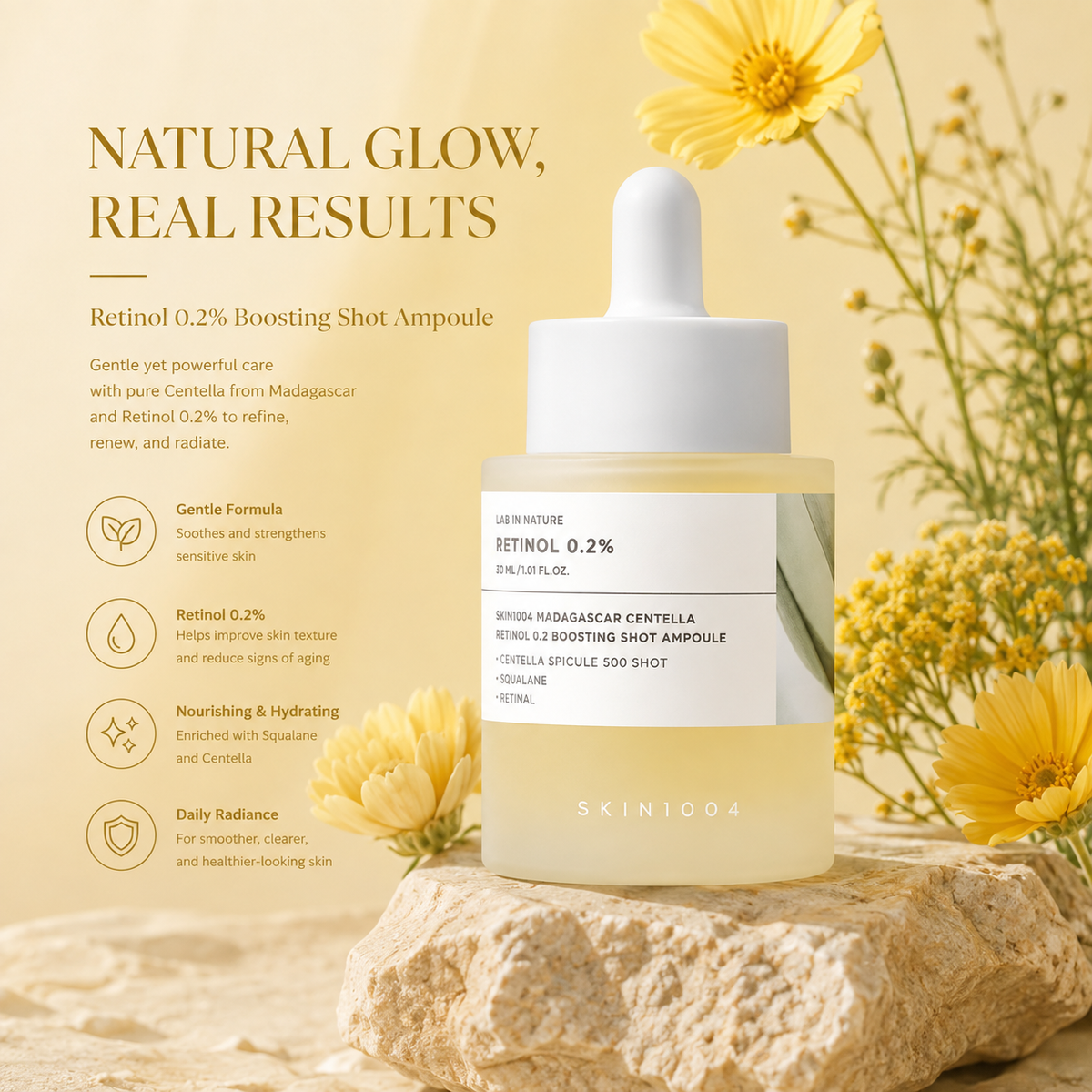 SKIN1004 Retinol 0.2 Boosting Shot Ampoule
