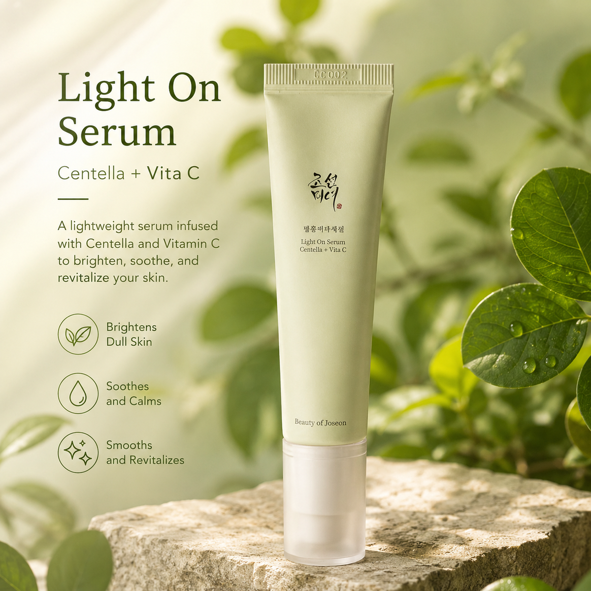 BEAUTY OF JOSEON Light On Serum: Centella + Vita C