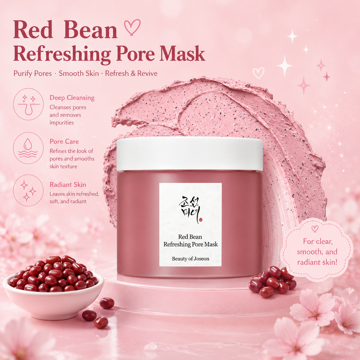 BEAUTY OF JOSEON Red Bean Refreshing Pore Mask