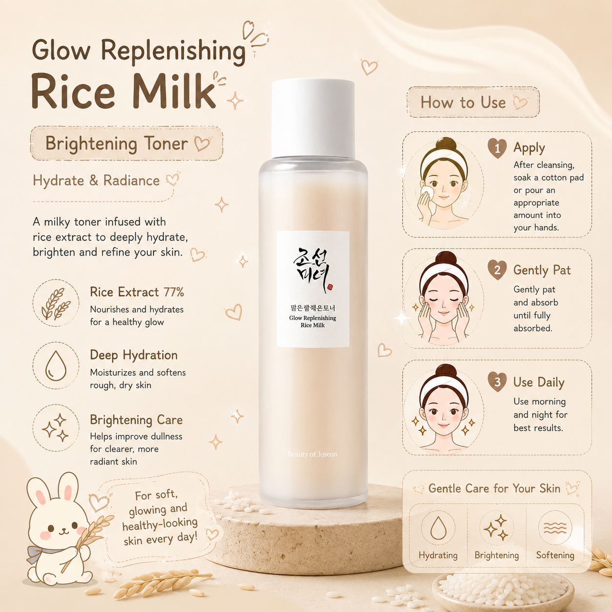 BEAUTY OF JOSEON Glow Replenishing Rice Milk