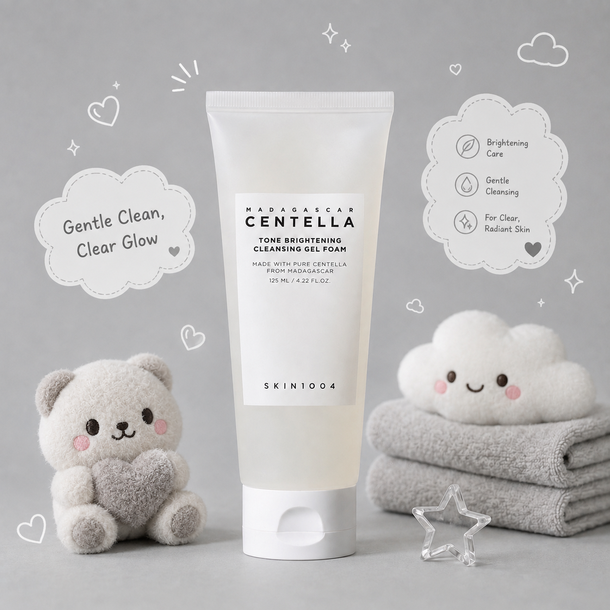 SKIN1004 Madagascar Centella Tone Brightening Cleansing Gel Foam