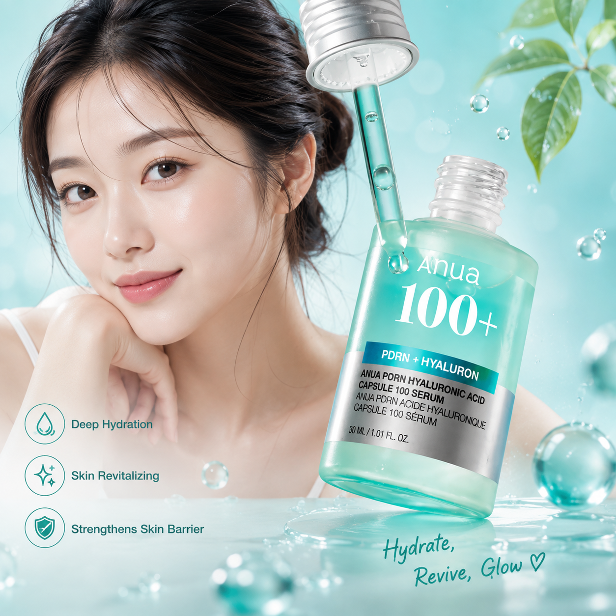 ANUA PDRN Hyaluronic Acid 100+ Serum