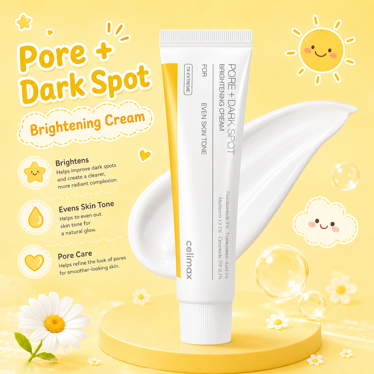 CELIMAX Pore+Dark Spot Brightening Cream