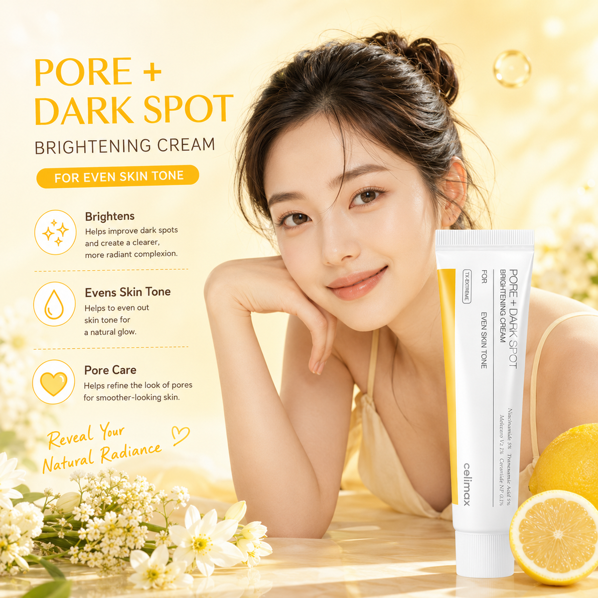 CELIMAX Pore+Dark Spot Brightening Cream