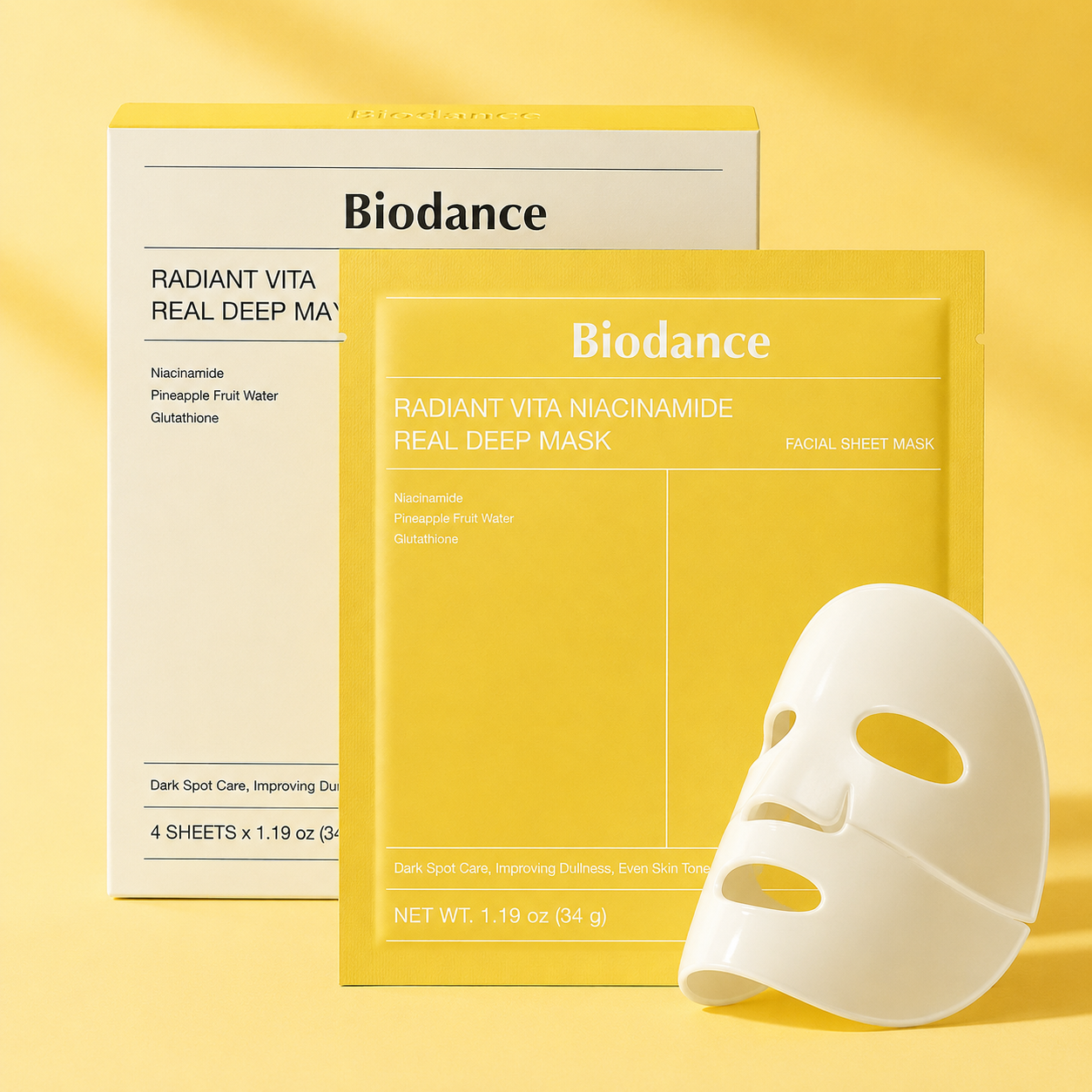 BIODANCE Vita Niacinamide Radiance Real Mask
