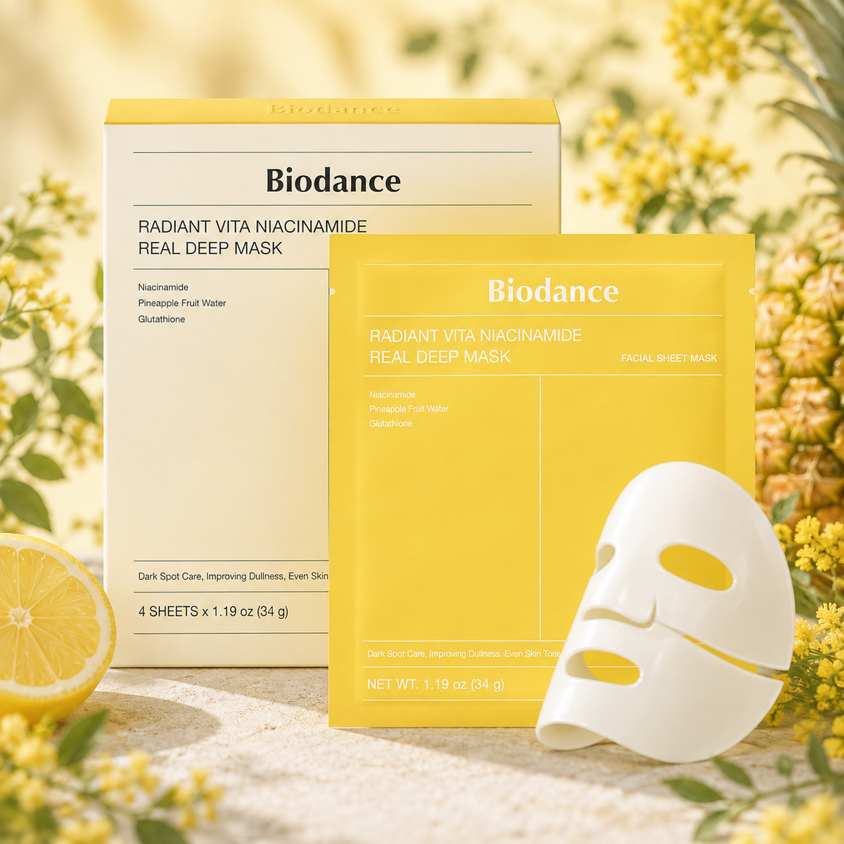 BIODANCE Vita Niacinamide Radiance Real Mask