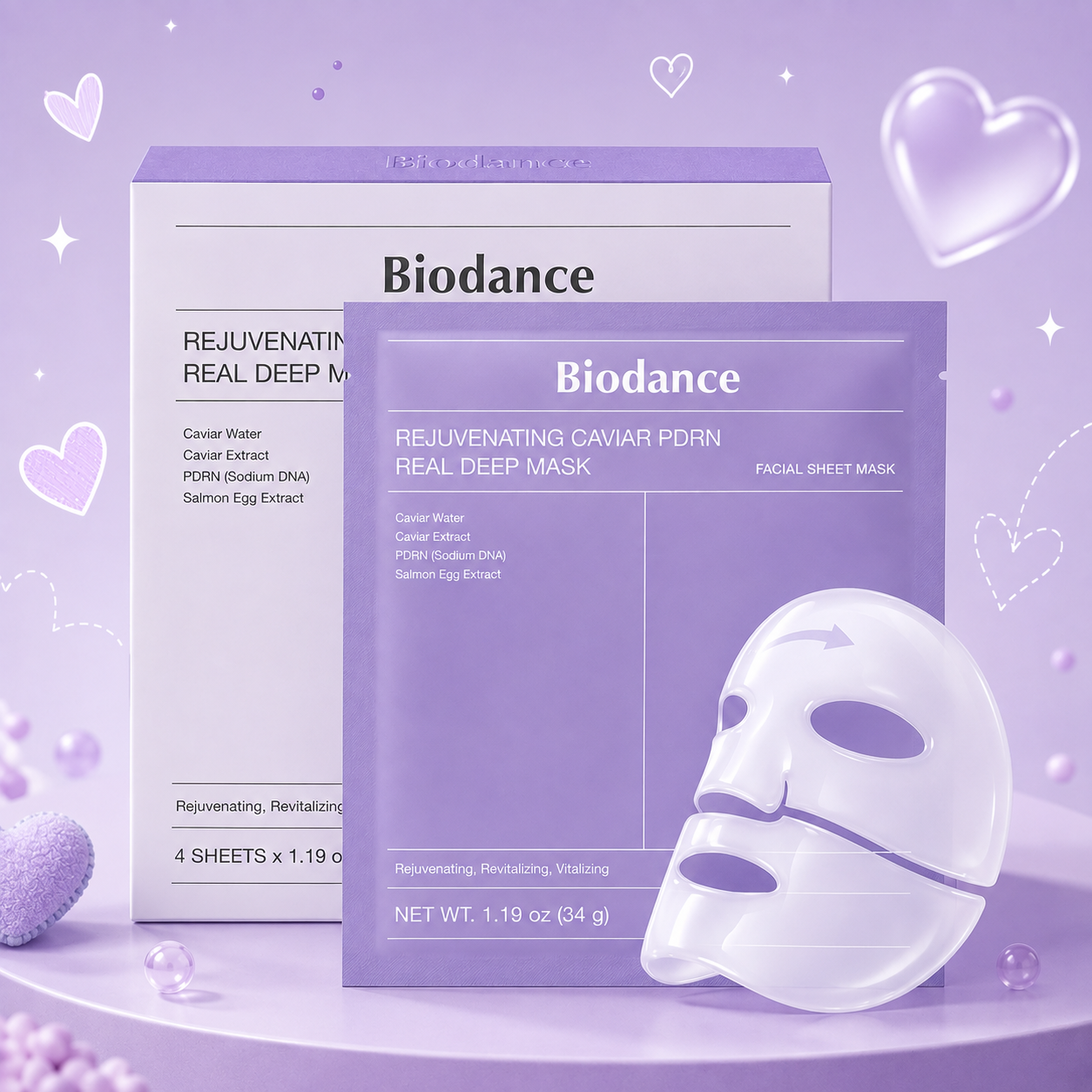 BIODANCE Rejuvenating Caviar PDRN Real Deep Mask