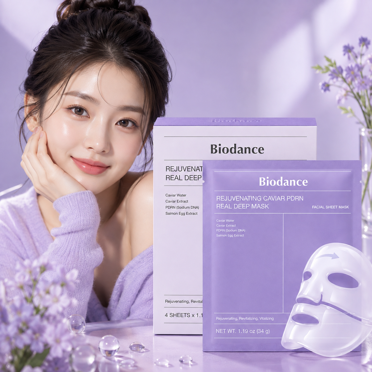 BIODANCE Rejuvenating Caviar PDRN Real Deep Mask