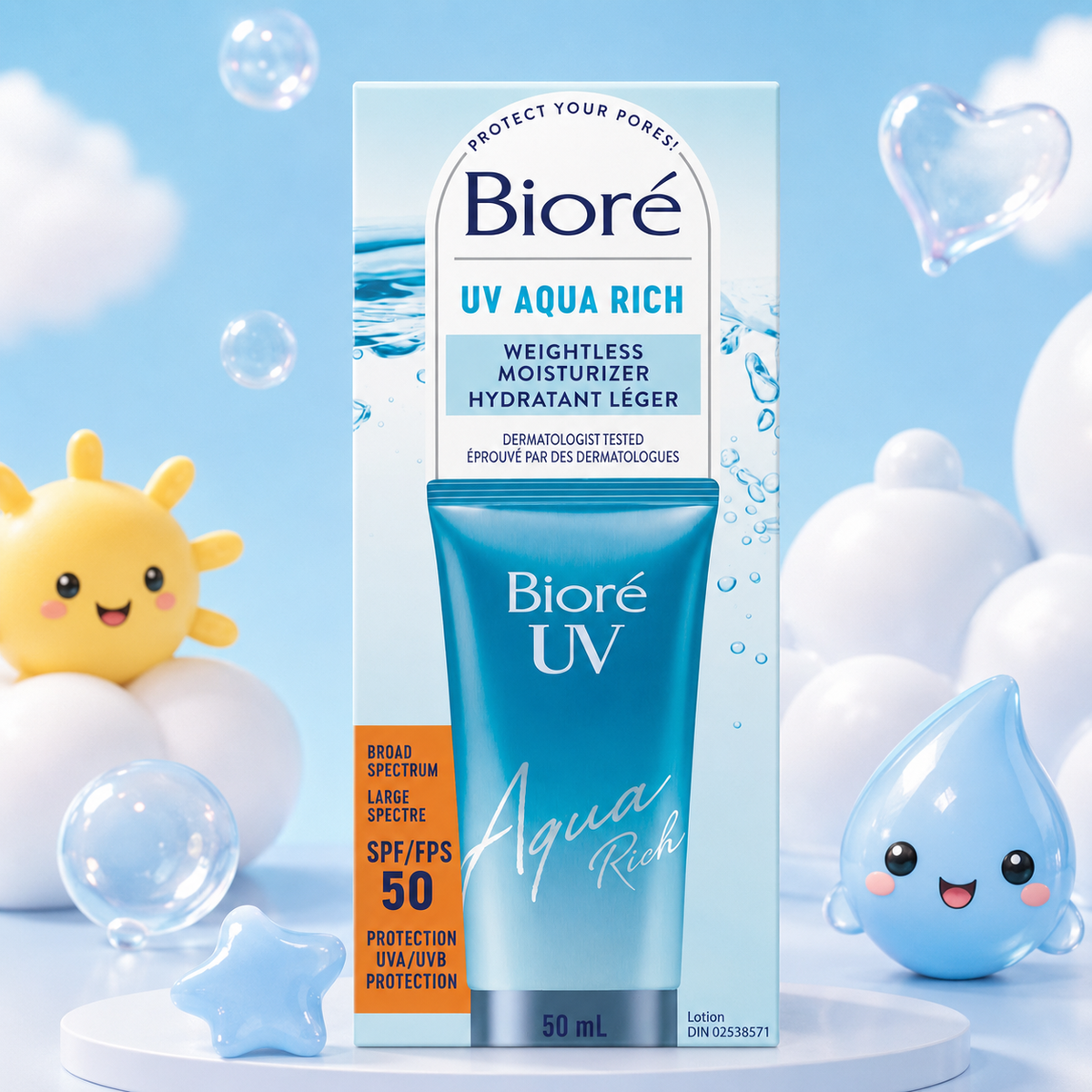BIORÉ UV Aqua Rich Light Moisturizer SPF 50