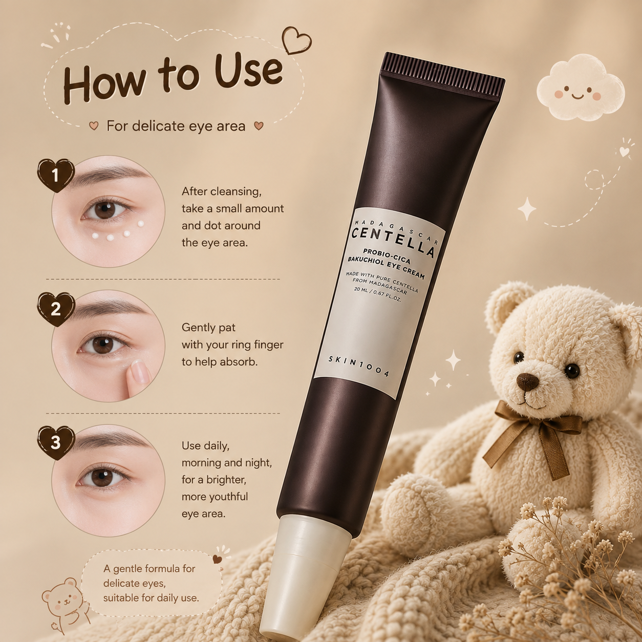 SKIN1004 Probio-Cica Bakuchiol Eye Contour Cream