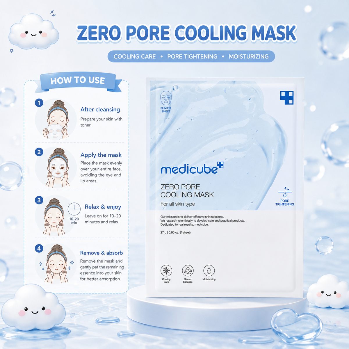 MEDICUBE Zero Pore Cooling Mask