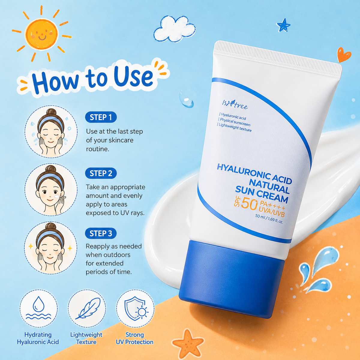 ISNTREE Natural Sun Cream NPN