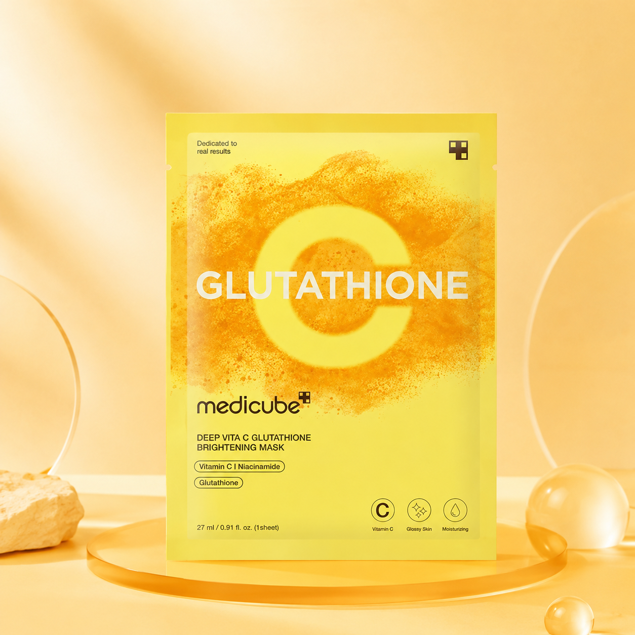MEDICUBE Deep Vita C Glutathione Brightening Mask