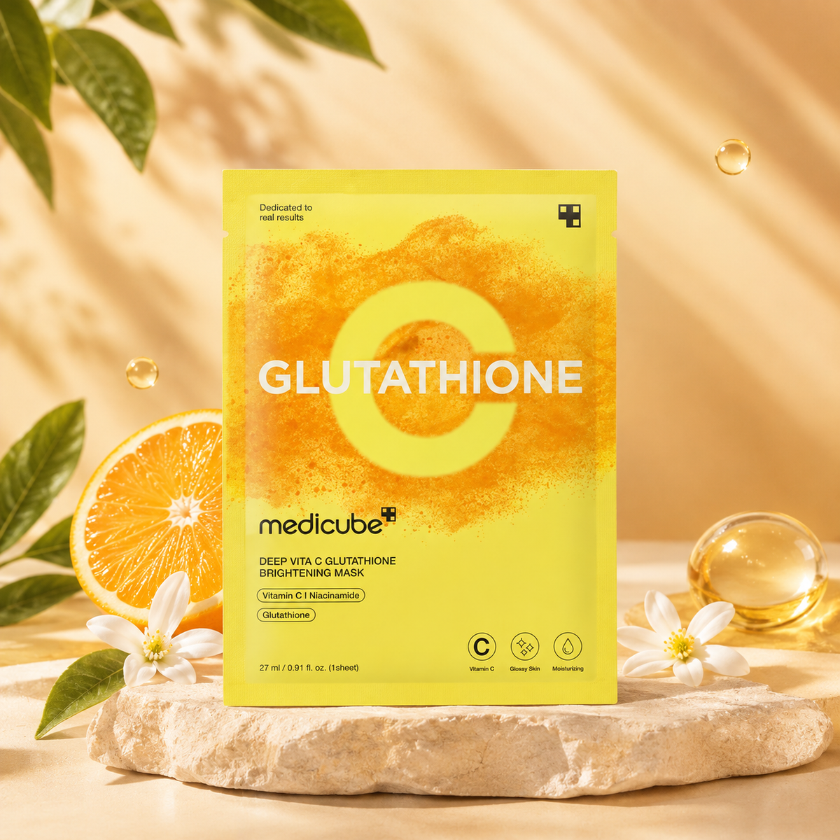 MEDICUBE Deep Vita C Glutathione Brightening Mask