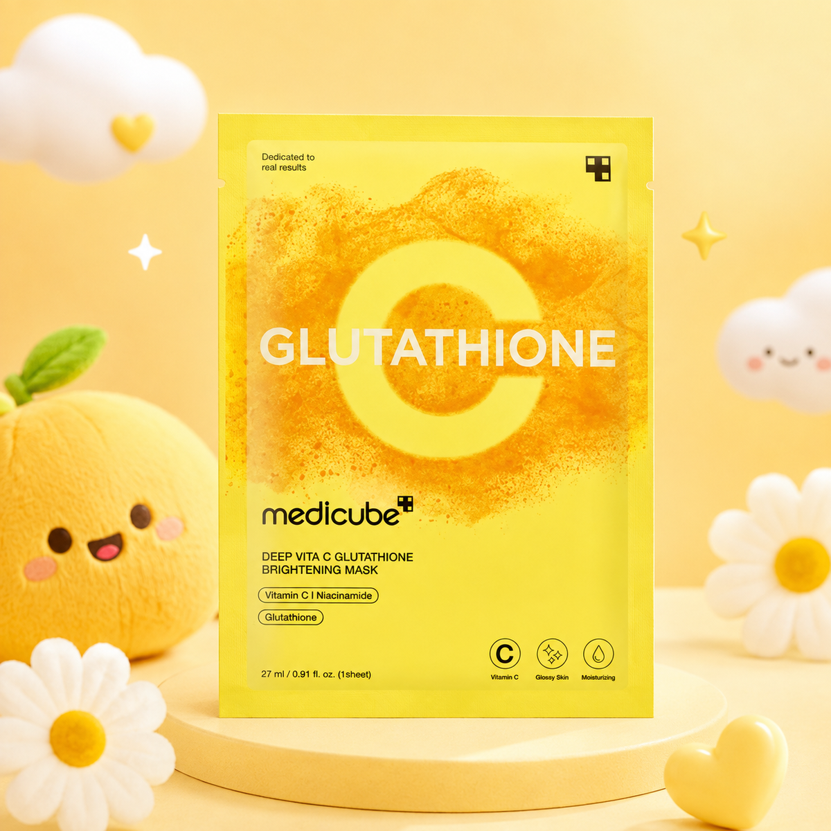 MEDICUBE Deep Vita C Glutathione Brightening Mask