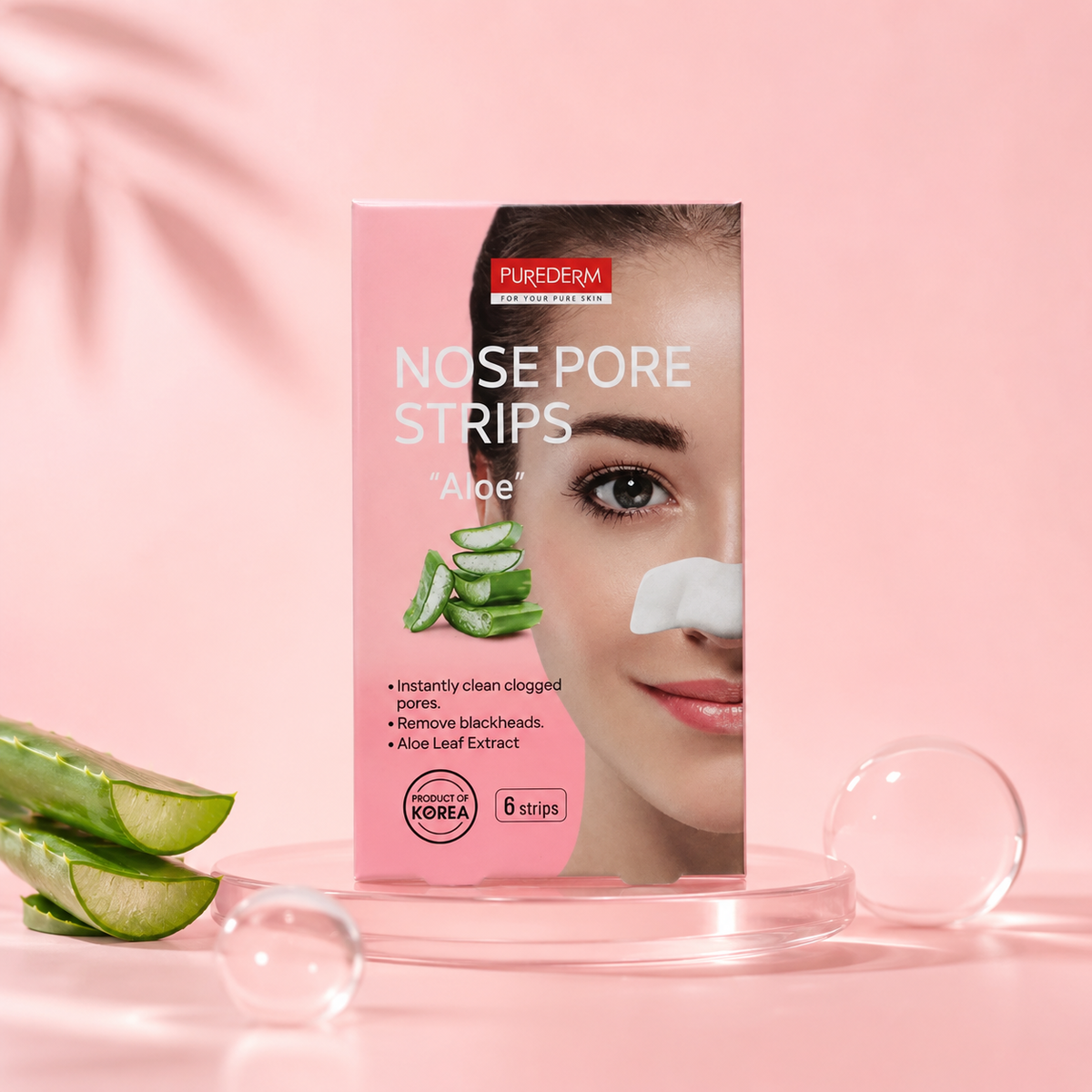 PUREDERM Nose Pore Strips Aloe