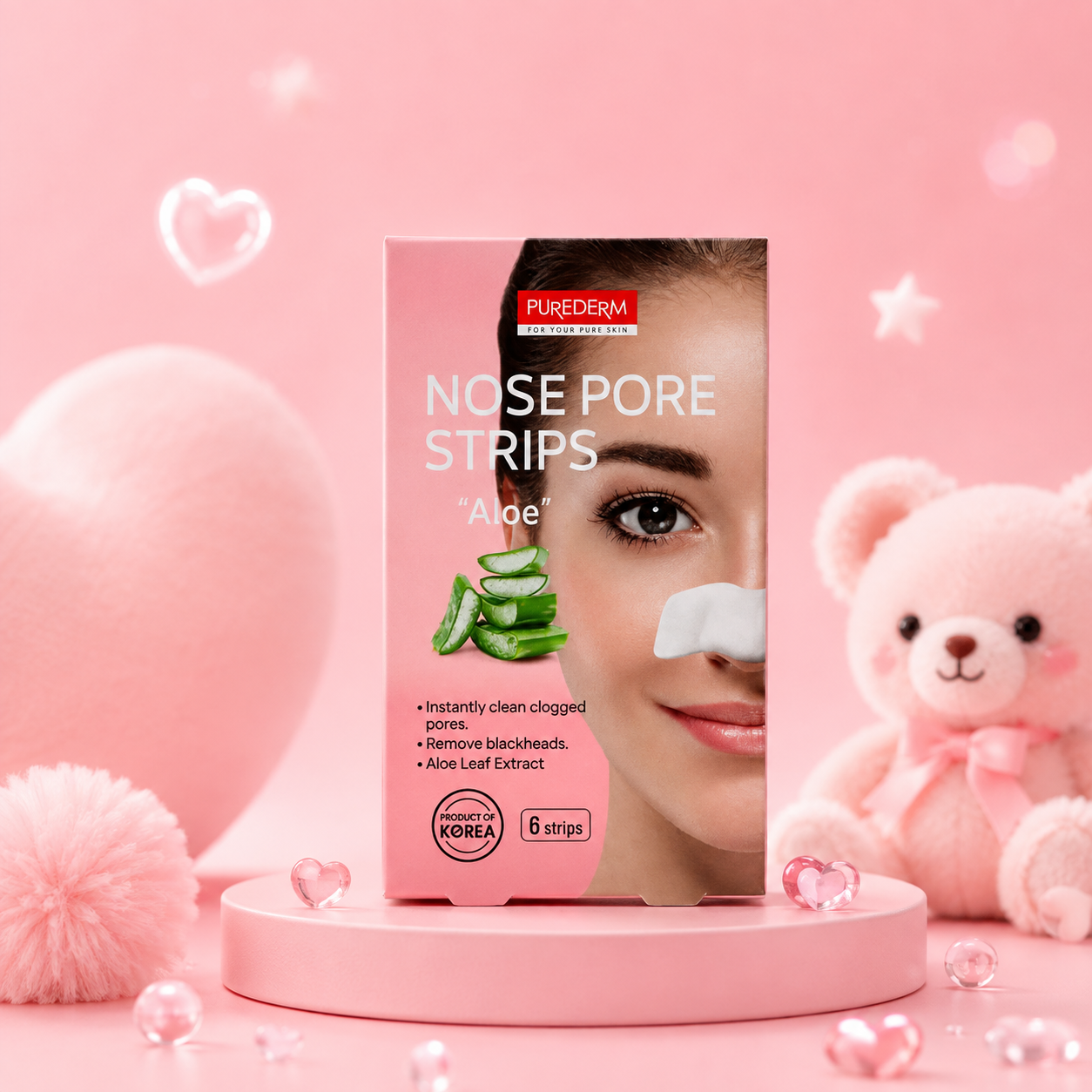 PUREDERM Nose Pore Strips Aloe