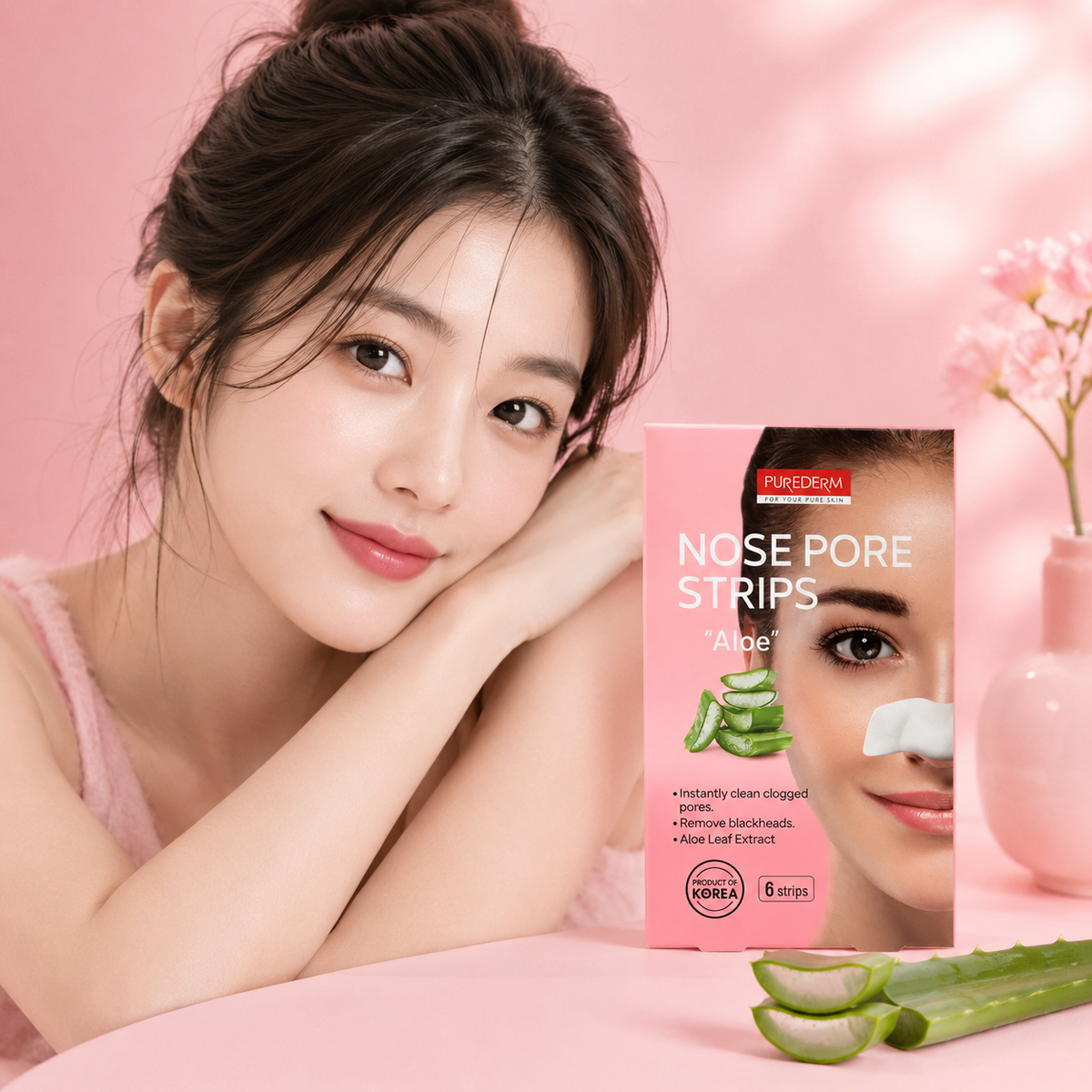PUREDERM Nose Pore Strips Aloe