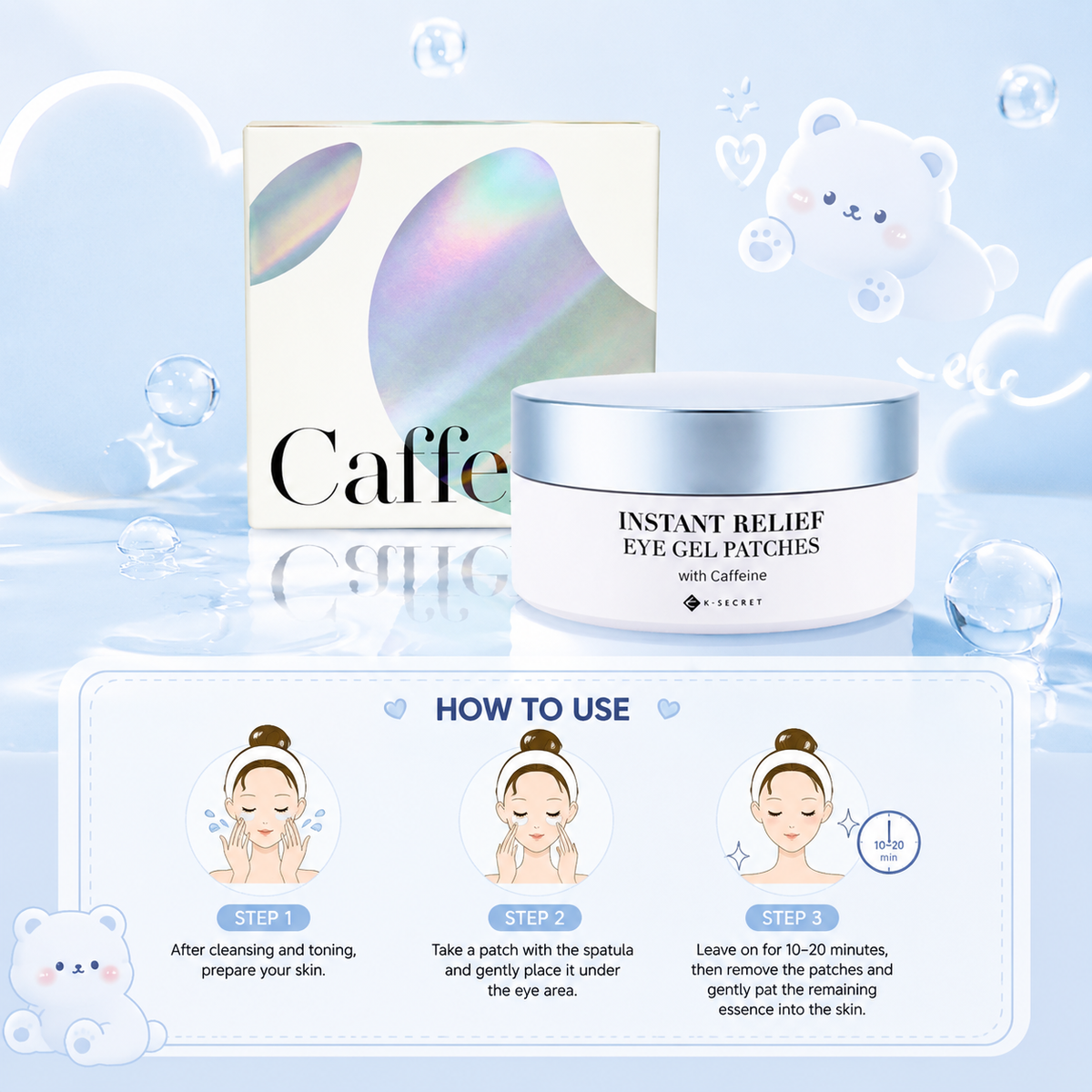 KSECRET Instant Relief Eye Gel Patches