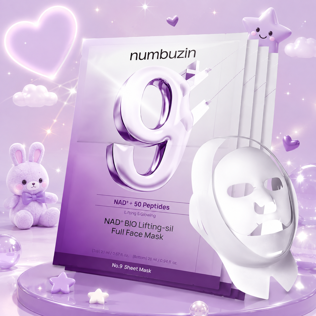 NUMBUZIN No.9 NAD Bio Lifting-sil Full Face Mask
