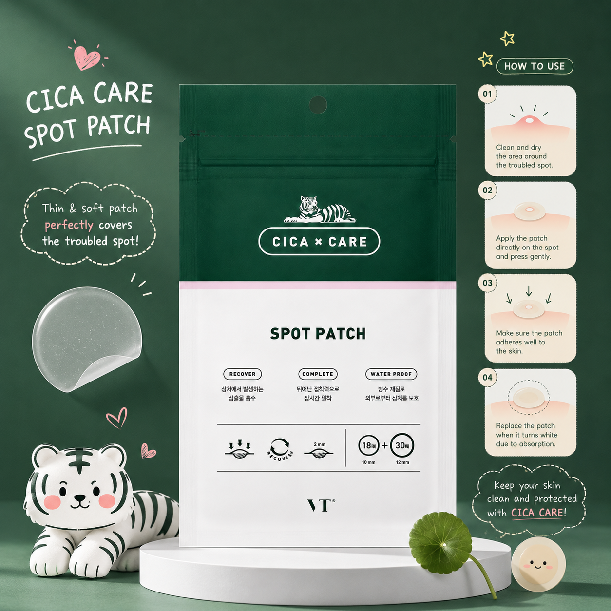 VT Cica Spot Patch 48s