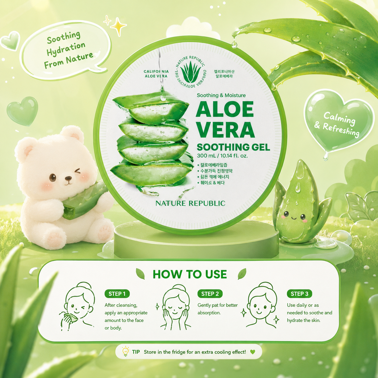 NATURE REPUBLIC Soothing & Moisture Aloe Vera Soothing Gel