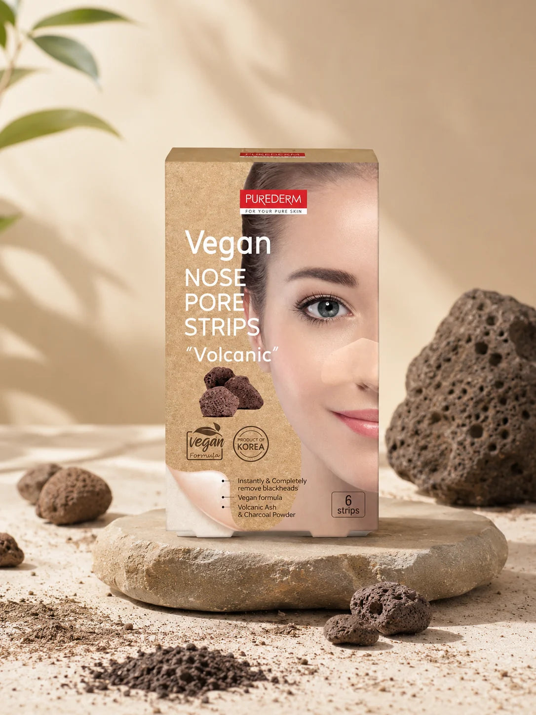 PUREDERM Vegan Nose Pore Strips Volcanic